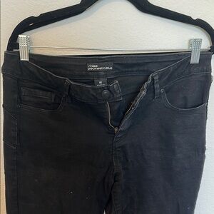 Miss Poured in Blue Black Jeans